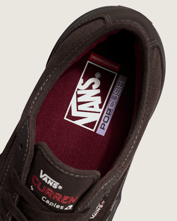 【VANS】SKATE CURREN CAPLES DARK BROWN 国内発送 Shop Vans Skate Curren Caples Shoes (dark brown) online
