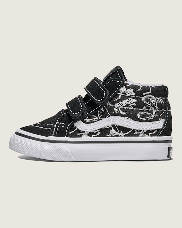 Toddler Sk8-Mid Reissue V Skeletons Shoe in Black | Vans