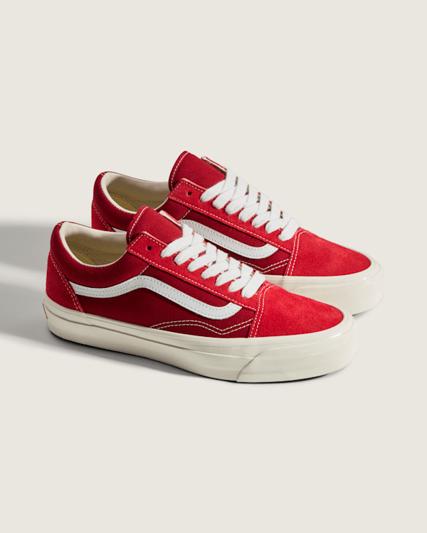 ☆VANS☆ Vans Premium Old School LX Suede Red Red VN000D569I Premium Old Skool Suede Shoe in Red | Vans