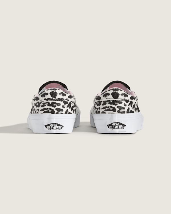 Little Kids Classic Slip-On Shoe in Glitter Leopard / Pastel