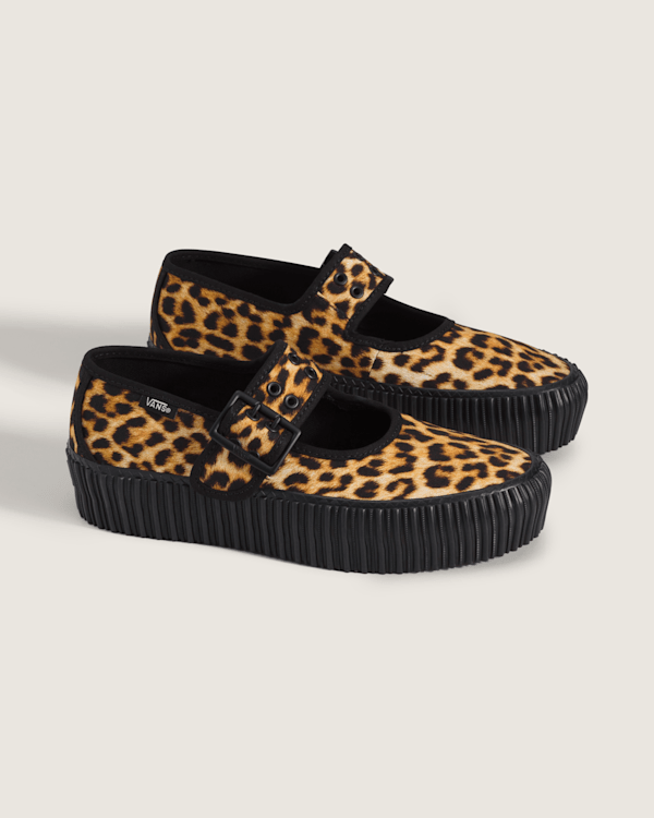 Mary Jane Creeper Shoe in Leopard Brown / Black | Vans