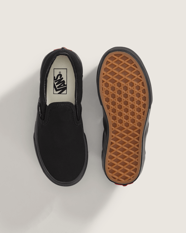 Vans Kids Classic Slip-On Black/Black Shoes