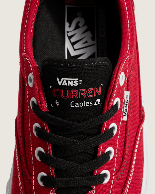 【VANS】バンズ SKATE CURREN CAPLES スケート VN000D85 Skate Curren Caples Shoe in Red / White | Vans