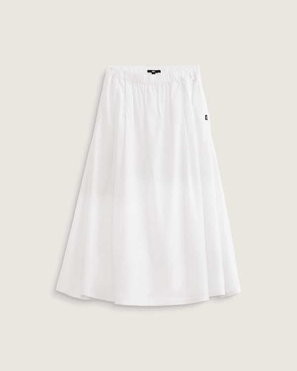 スカート A FERRETTI Woman Skirt White 01181624 0002 ALBERTA FERRETTI Pleated cotton-blend poplin maxi wrap skirt