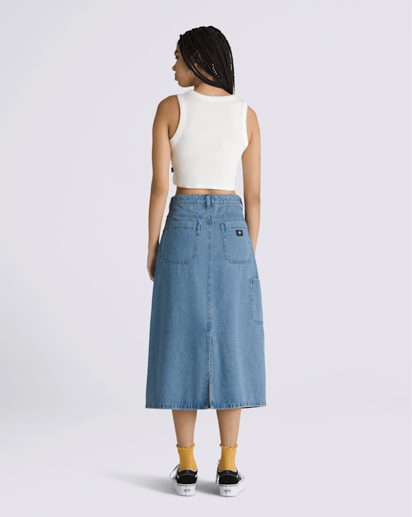 スカート musinsastandardwoman Women's Denim Carpenter Long Skirt Ligh Women's Carpenter Maxi Skirt | SALE | Lee®