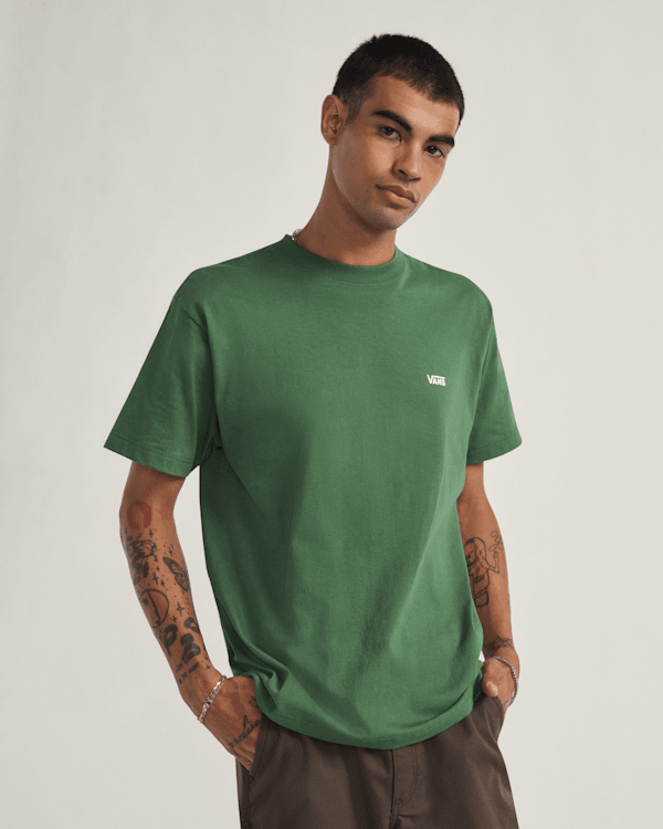 Left Chest Logo T-Shirt in Pine Forest Green | Vans