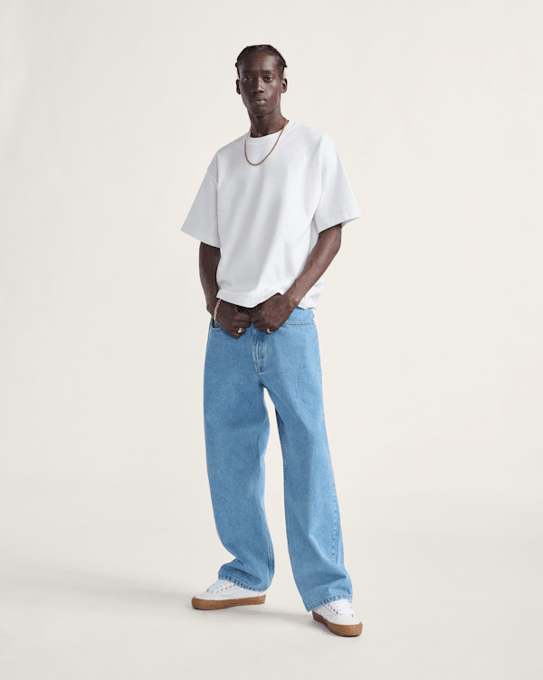 Check-5 Baggy Denim Pants