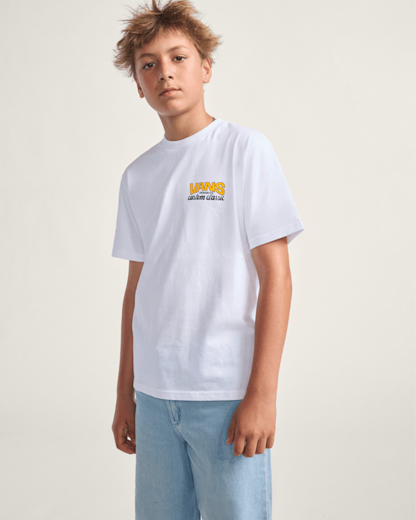 Kids Shop Front T-Shirt in White | Vans