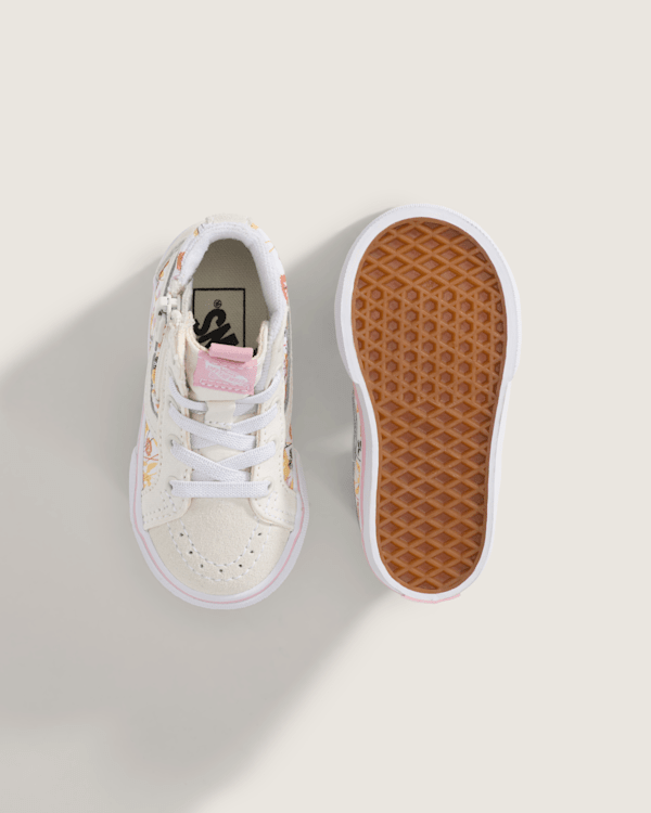 【★大感謝セール】 Toddler Sk8-Hi Side Zip Shoe in Marshmallow White | Vans シューズ
