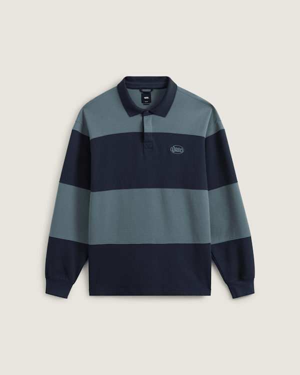 Bowman Rugby Long Sleeve Shirt in Parisian Night Blue | Vans