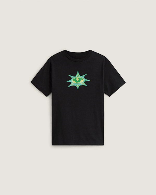 Kids Star Checker T-Shirt in Black | Vans