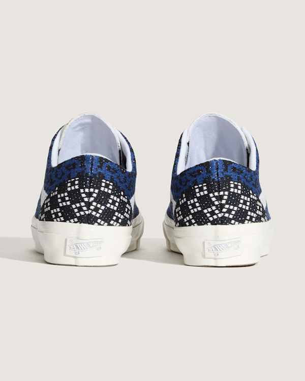Premium Old Skool Shoe in Cheetah Navy Blue | Vans