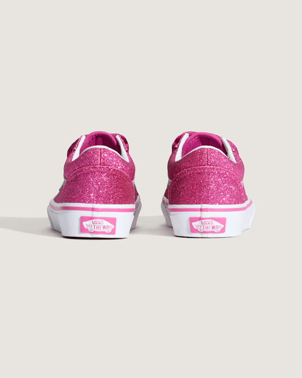 V12 ピンク サイズ2 Little Kids Old Skool V Shoe in Glitter Raspberry Rose Pink | Vans