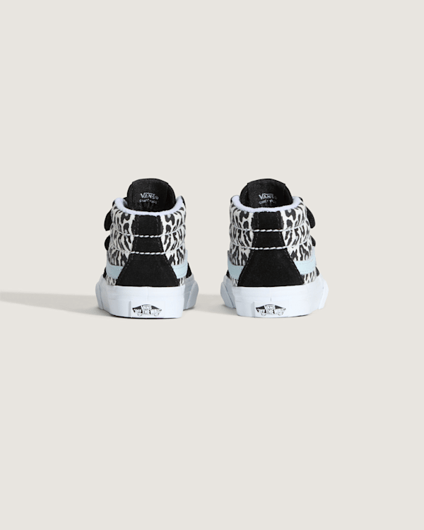 Toddler Sk8-Mid V Shoe in Glitter Leopard / Pastel Blue | Vans