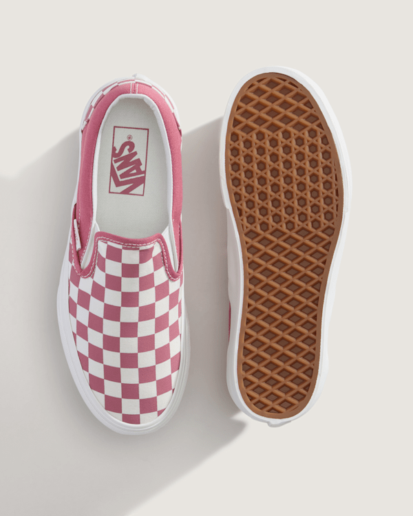 Classic Slip-On Platform Checkerboard Shoe