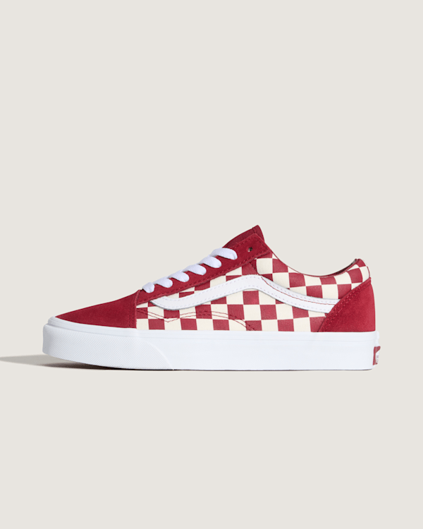 Old Skool Checkerboard Shoe in Checkerboard Red | Vans