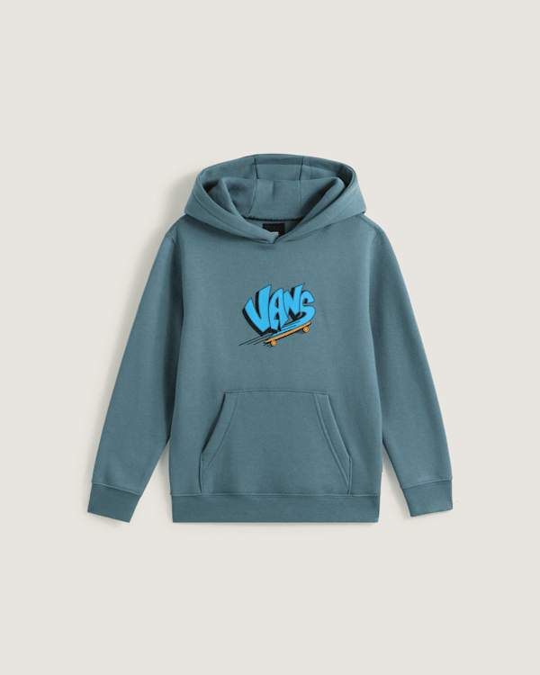 Little Kids Vans Sk8 Pullover Hoodie in Stormy Weather Black