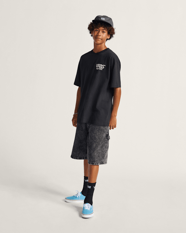 Drill-Chore-Loose-Denim-Shorts