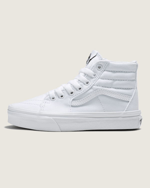Vans Kids Sk8-Hi True White/True White Shoes