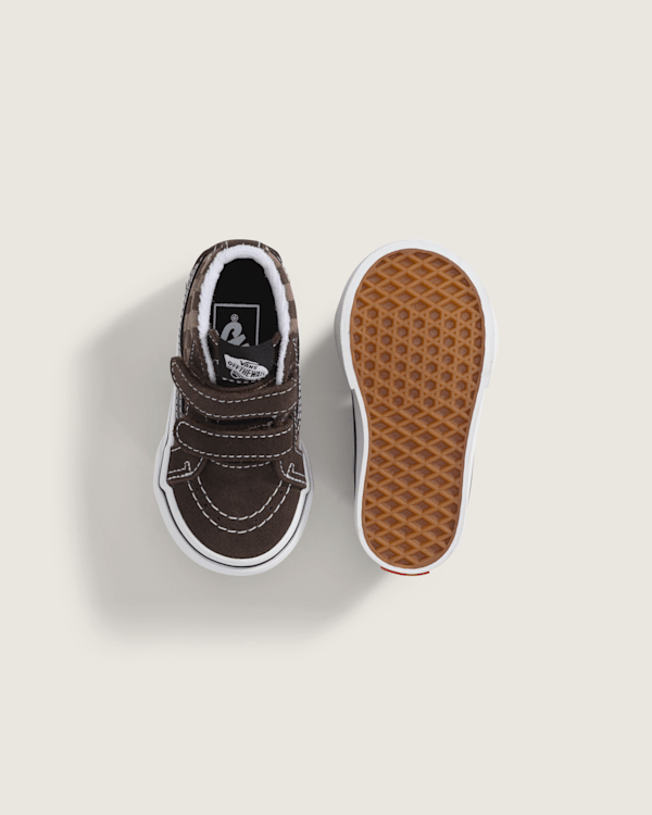 Toddler Sk8-Mid V Checkerboard Shoe in Checkerboard Brown | Vans