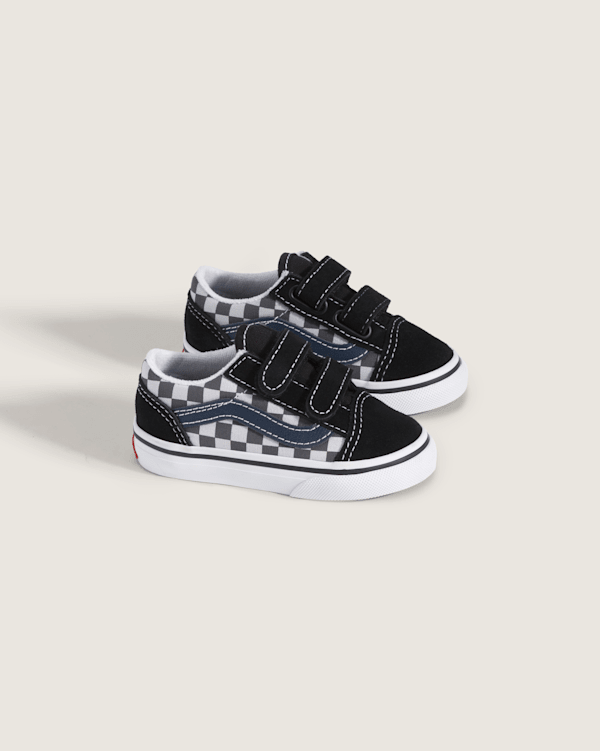 Velcro Vans Old Skool Checkerboard Men Toddler Old Skool V