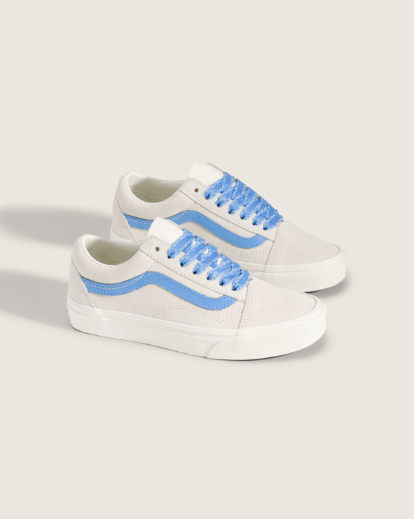 オールドスクール Big Kids Old Skool Shoe in White / Blue | Vans