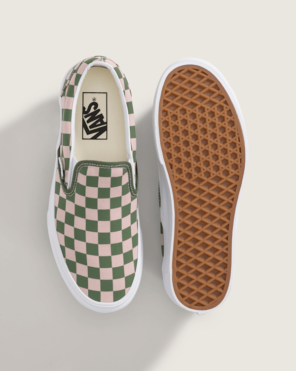 Classic Slip-On Platform Checkerboard Shoe in Checkerboard