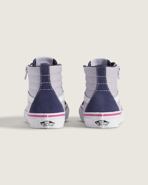 Little Kids Sk8-Hi Side Zip Shoe en Deep Twilight Blue / Lilac