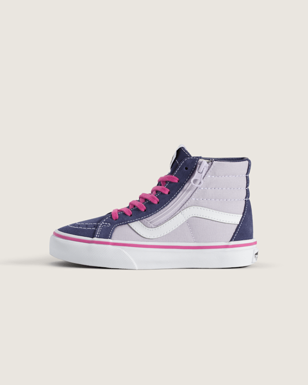 Little Kids Sk8-Hi Side Zip Shoe in Deep Twilight Blue