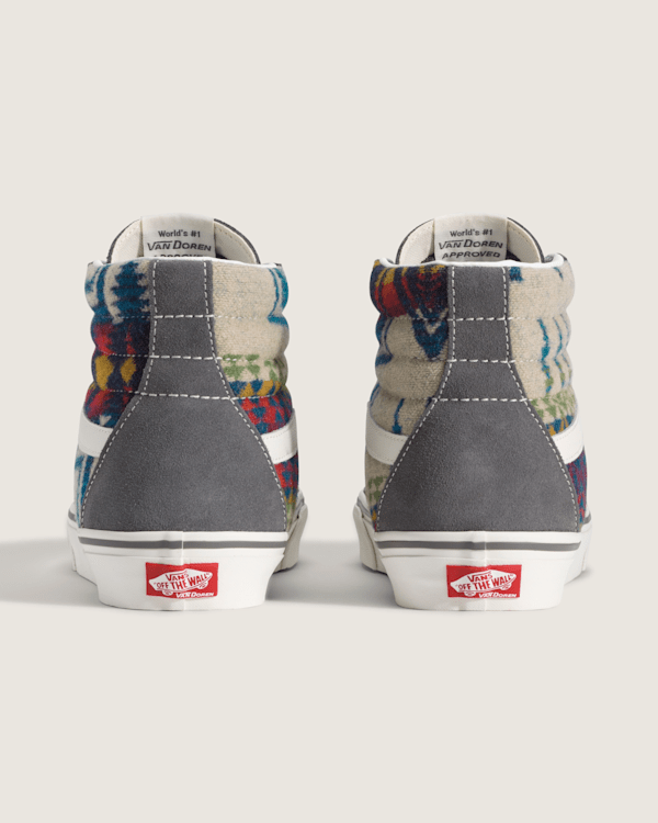 Van Doren Approved X All Nations Sk8-Hi Shoe in Grey | Vans