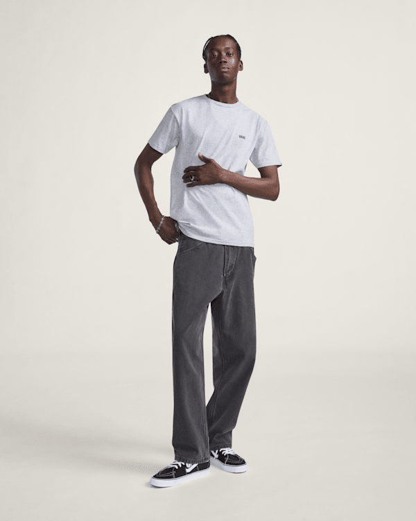 Skate Check-5 Loose Denim Pants in Black | Vans