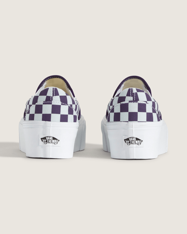 MUSEdeDeuxiemeClasse グッドグリーPATCHEDBANANA Classic Slip-On Platform Checkerboard Shoe in Checkerboard