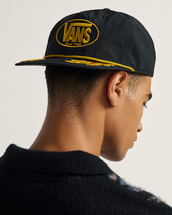Scrambled Vans Snapback Hat in Black | Vans