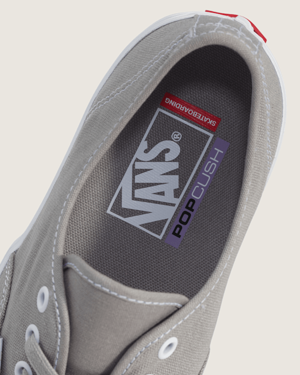 国内配送 VANS SKATE AUTHENTIC DARK GREY /WHITE New Vans Skate Authentic Dark Grey/White Sneakers Low-Top