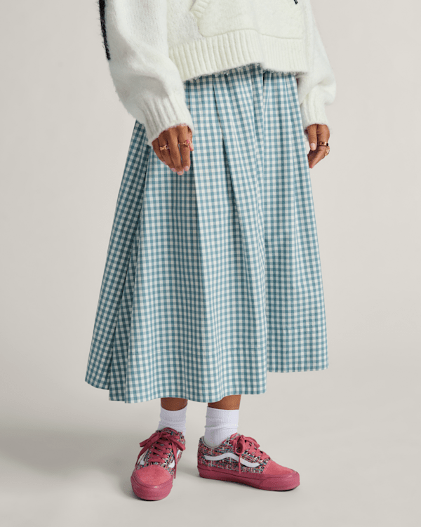 Francesca Full Plaid Skirt