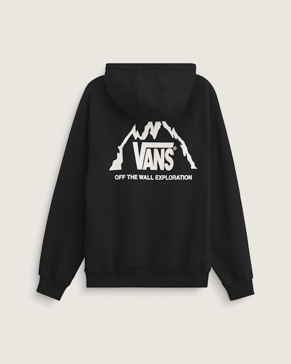 Crestline Logo Pullover Hoodie en Black | Vans CA