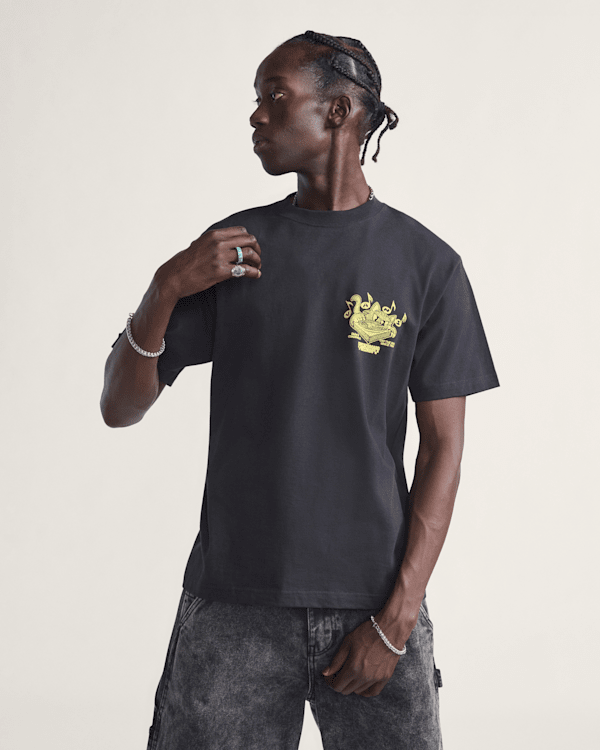 Scratched Records T-Shirt in Black | Vans