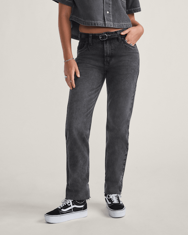 Annabelle Pants in Stonewash Black Vans
