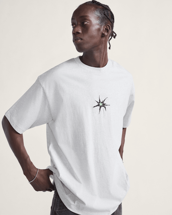 ●DNSR● Violent T-Shirt White 24SS Purple Brand Smudge White T-Shirt – Puffer Reds