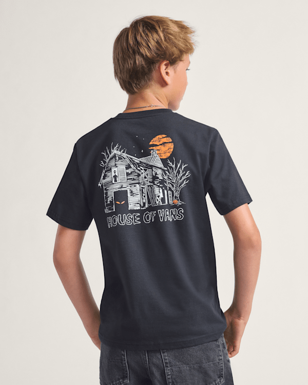 トップス House on the Hill Prent Tee Kids Hide Out Halloween T-Shirt in Black | Vans