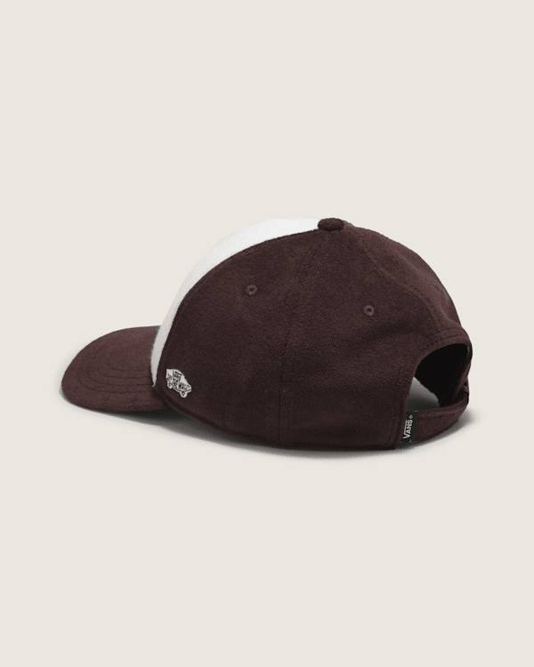 Data System Strapback Hat in Turkish Coffee Brown / White | Vans
