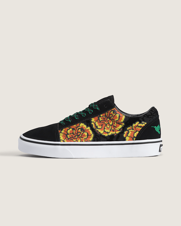Old Skool Dia de los Muertos Shoe in Black / Yellow / Orange| Vans US