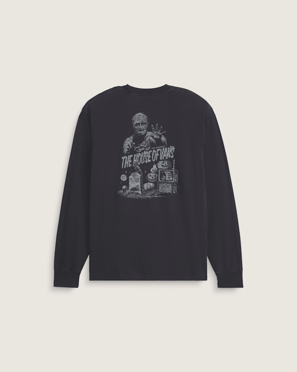 Late Night Long Sleeve Halloween T-Shirt in Black | Vans
