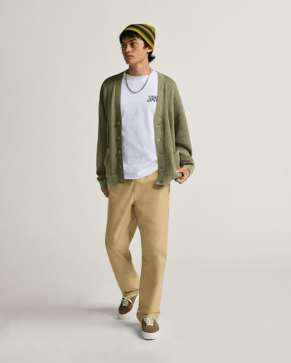 Bayview Acid Wash Cardigan Sweater