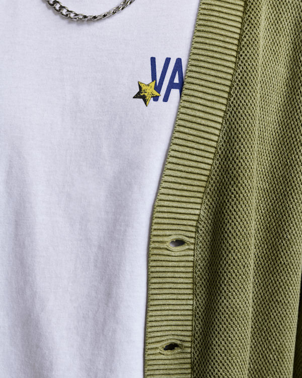 Bayview Acid Wash Cardigan Sweater