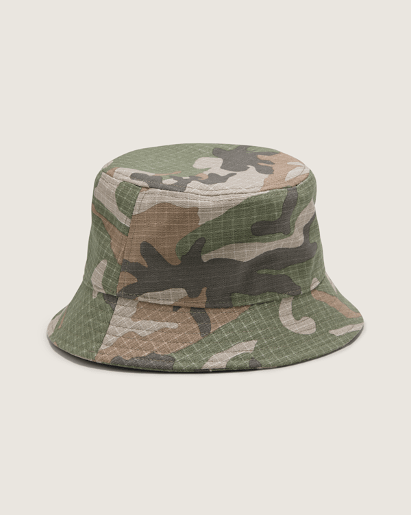 Vans Patch Bucket Hat in Vintage Camo Brown / Green | Vans
