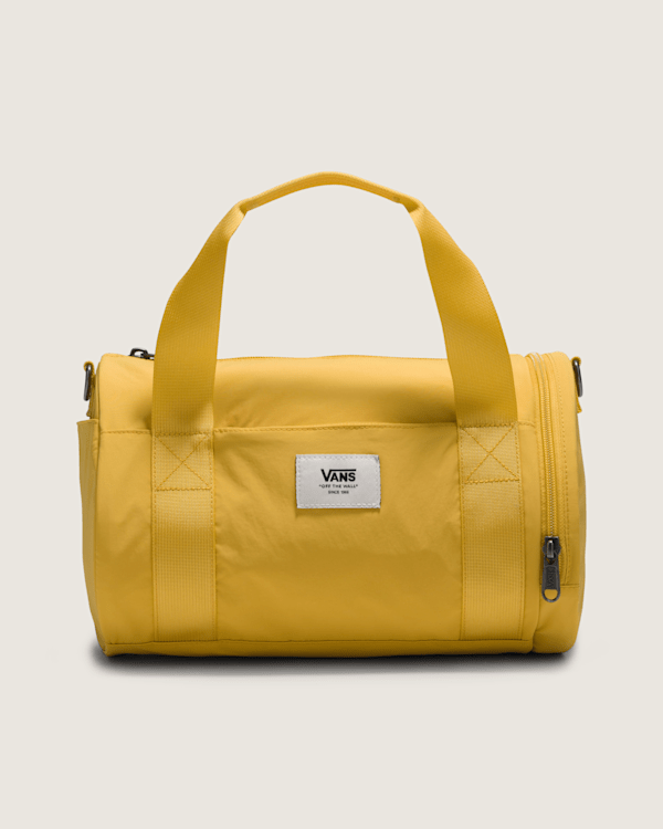 VANS バーガンディ/イエロー ドラムバッグ Barreled Midi Bag in Mustard Yellow | Vans