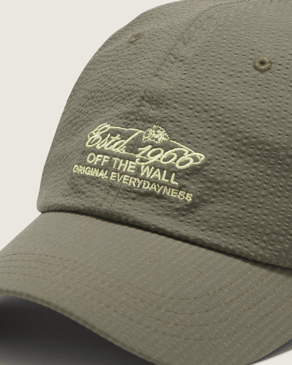 はっちゃん✕4 1966 Curved Bill Jockey Hat in Loden Grey Green | Vans