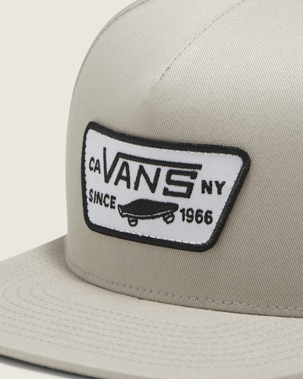 Full Patch Snapback Hat in London Fog Grey | Vans