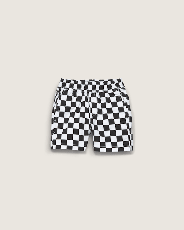 Little Kids Range Elastic Checkerboard Shorts